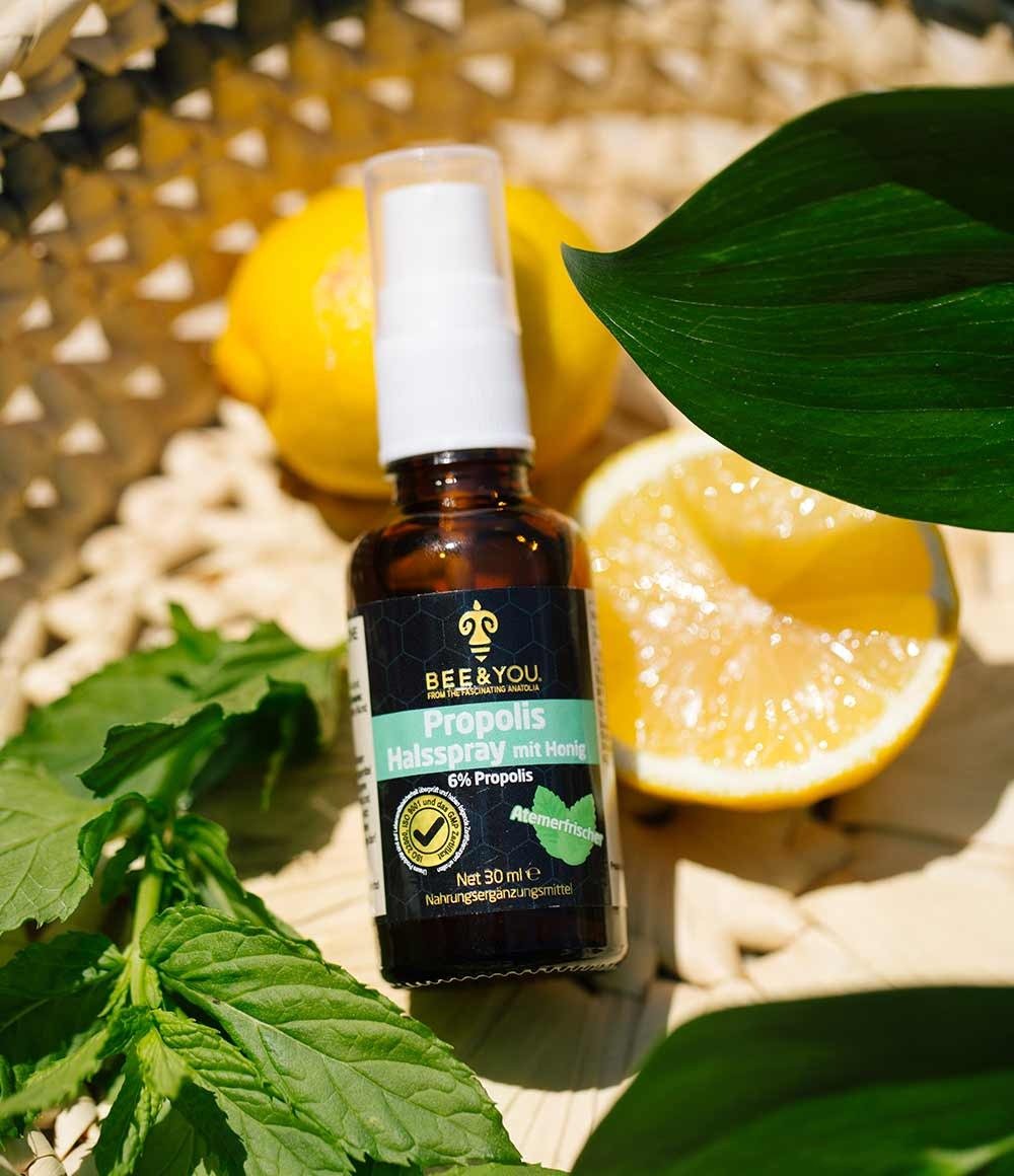 Propolis Halsspray mit Honig 6% - 30 ml