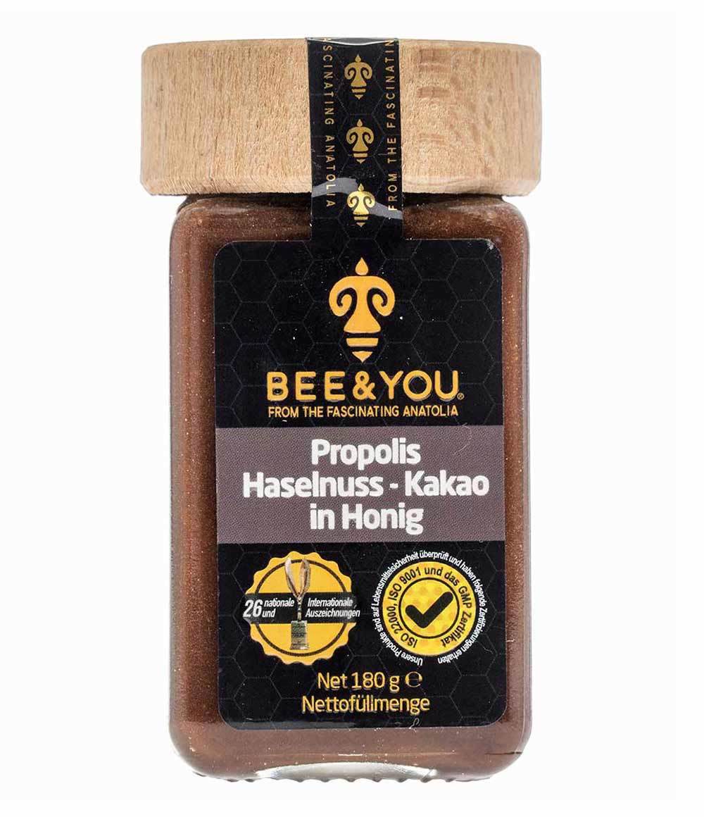 Propolis Haselnuss - Kakao in Honig Mischung - Bee and You Deutschland