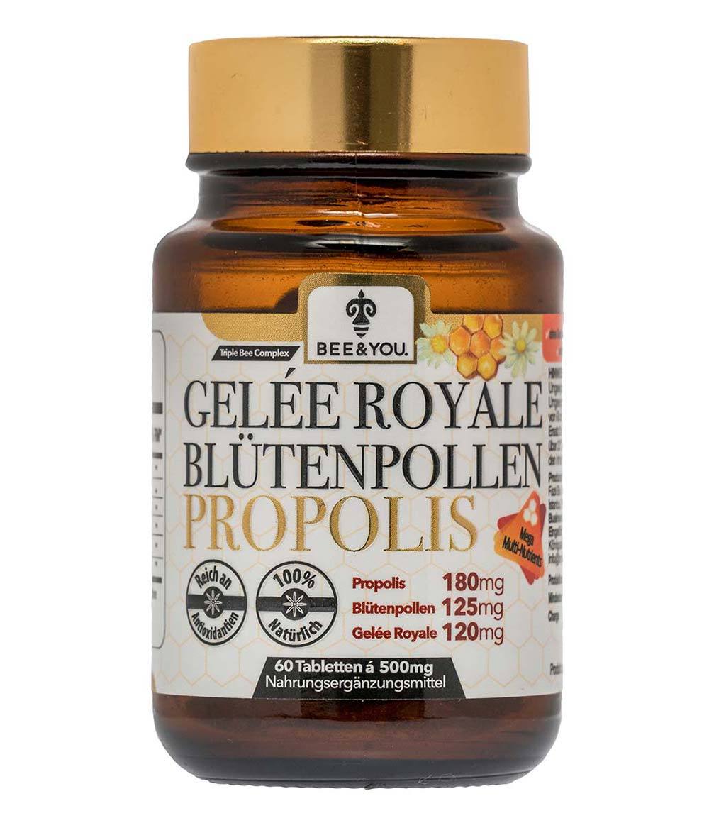 Gelée Royale Blütenpollen Propolis (Tabletten) - Bee and You Deutschland