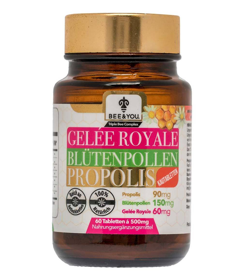 Gelée Royale Blütenpollen Propolis (Kautabletten) - Bee and You Deutschland