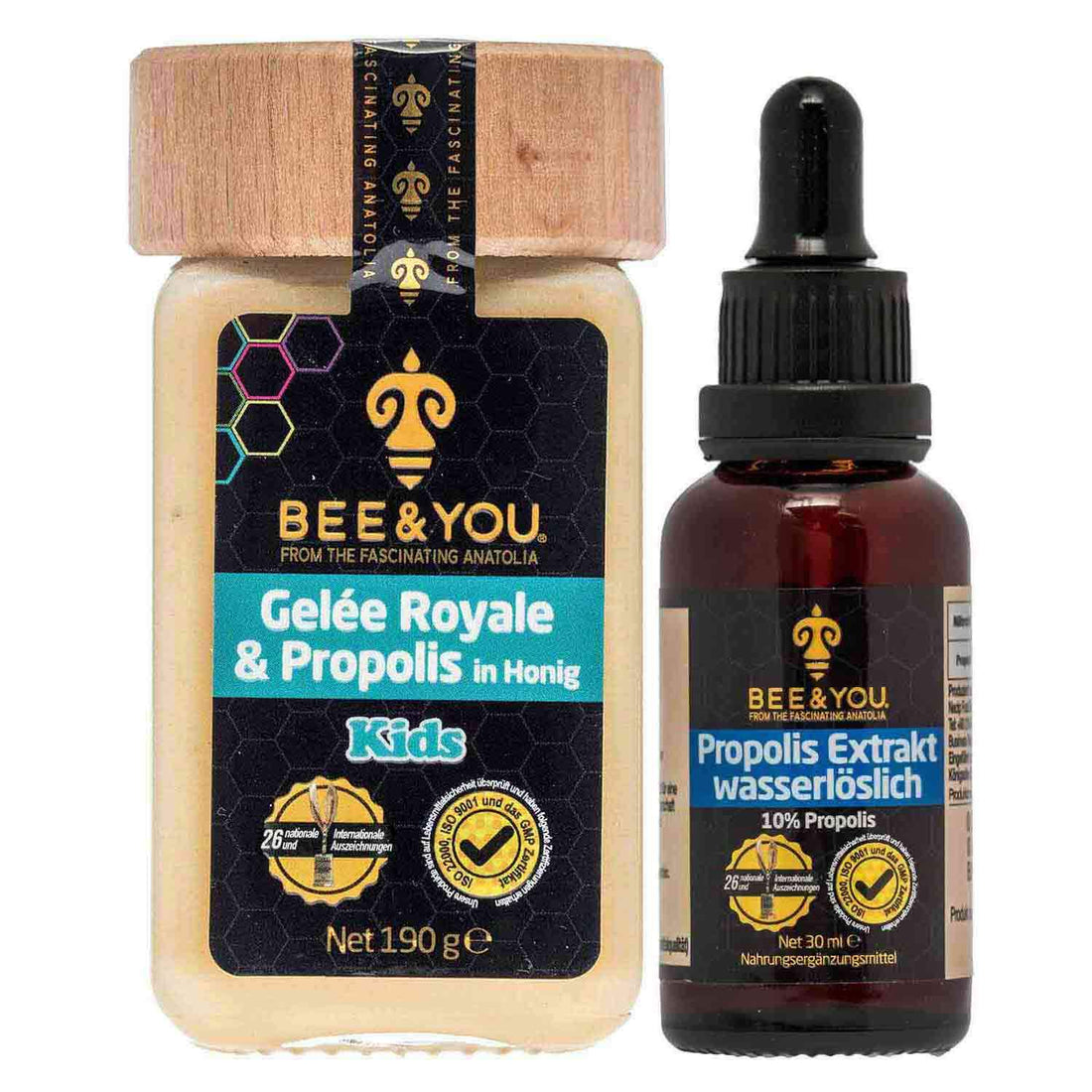 Kennenlern-Paket 2 - Propolis Wasserlöslich 10% & Gelée Royale für Kinder