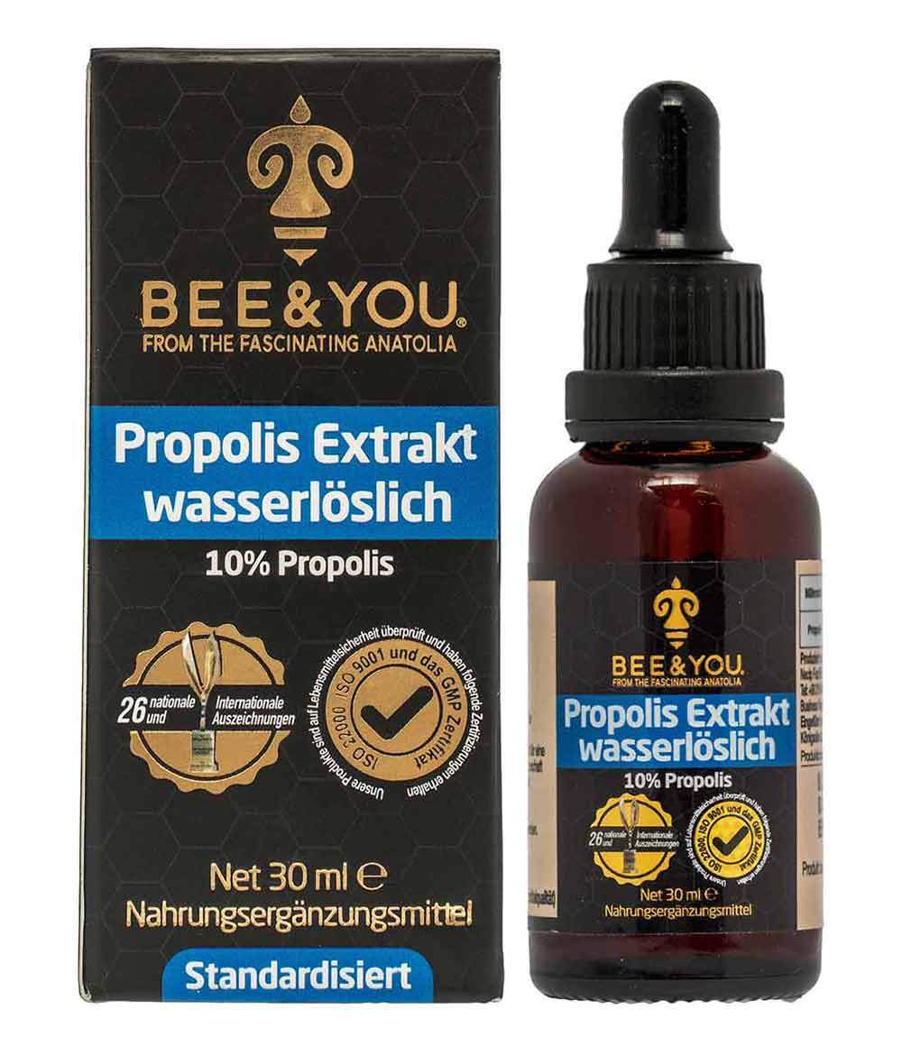 Propolis Extrakt Tinktur Wasserlöslich 10% - 30 ml - Bee and You Deutschland