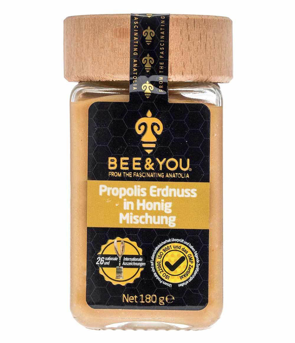 Propolis Erdnuss in Honig Mischung - Bee and You Deutschland