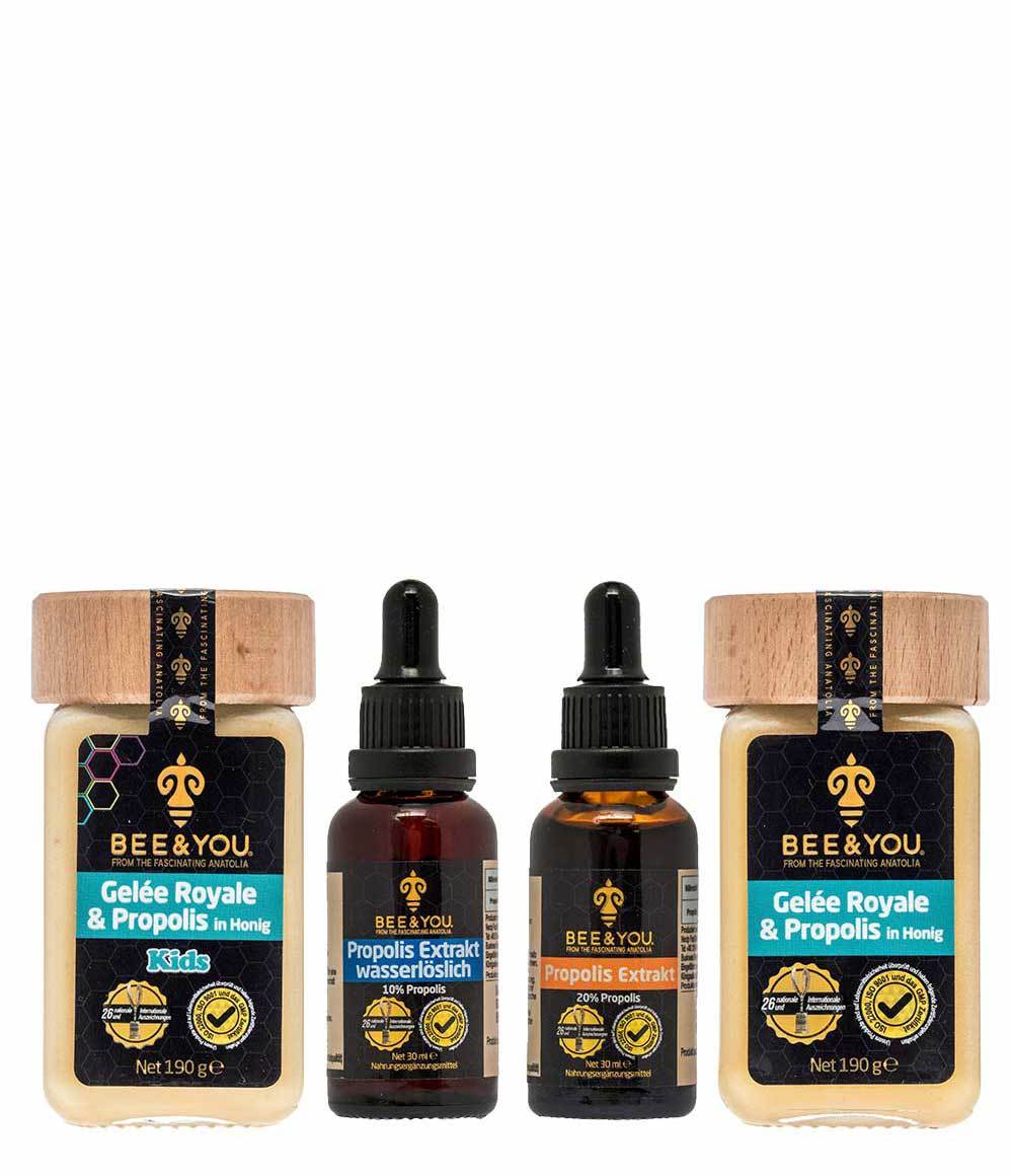 Familienpaket - Propolis x 2 & Gelée Royale x 2 - Bee and You Deutschland