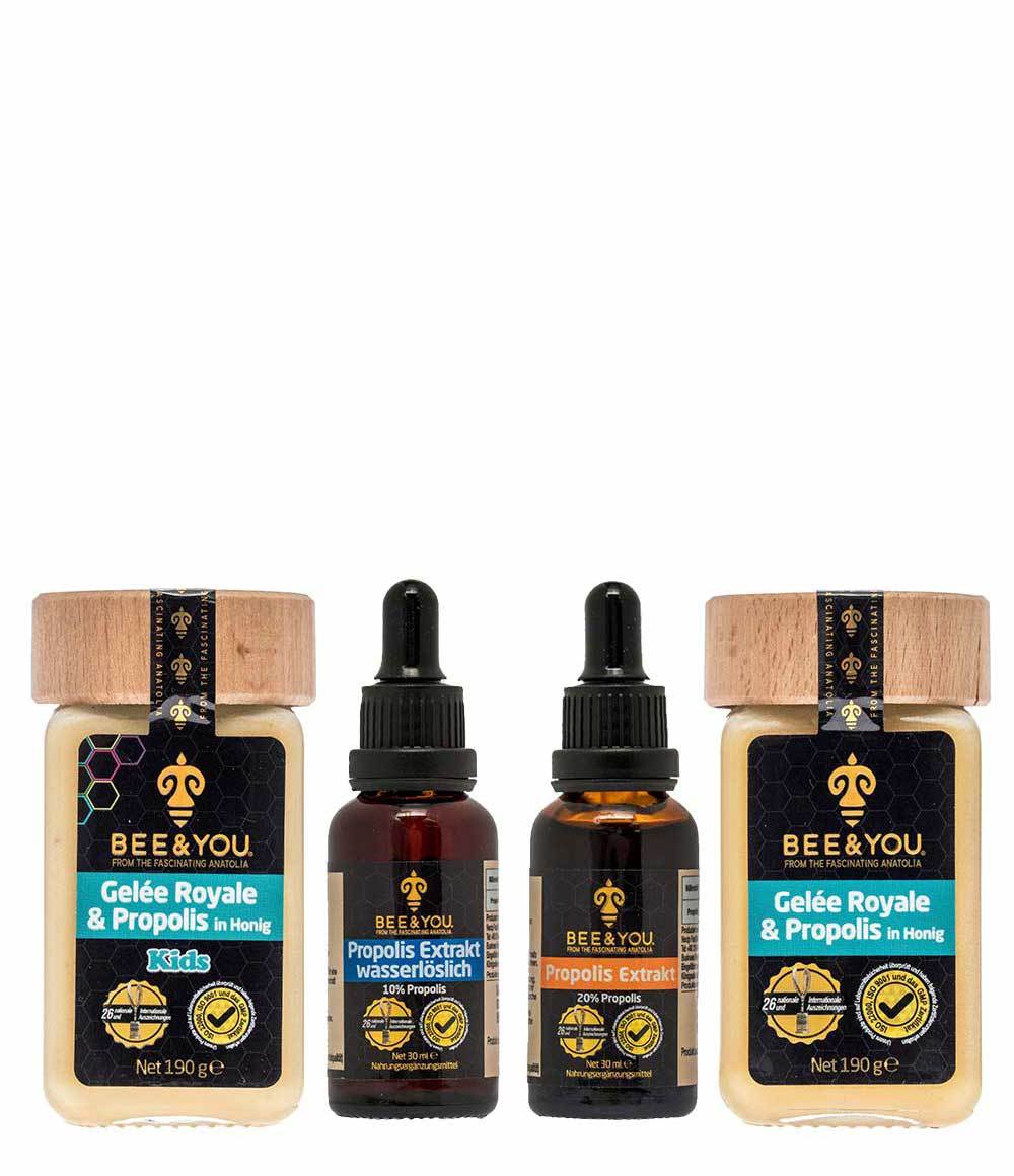 Familienpaket - Propolis x 2 &amp; Gelée Royale x 2 - Bee and You Deutschland