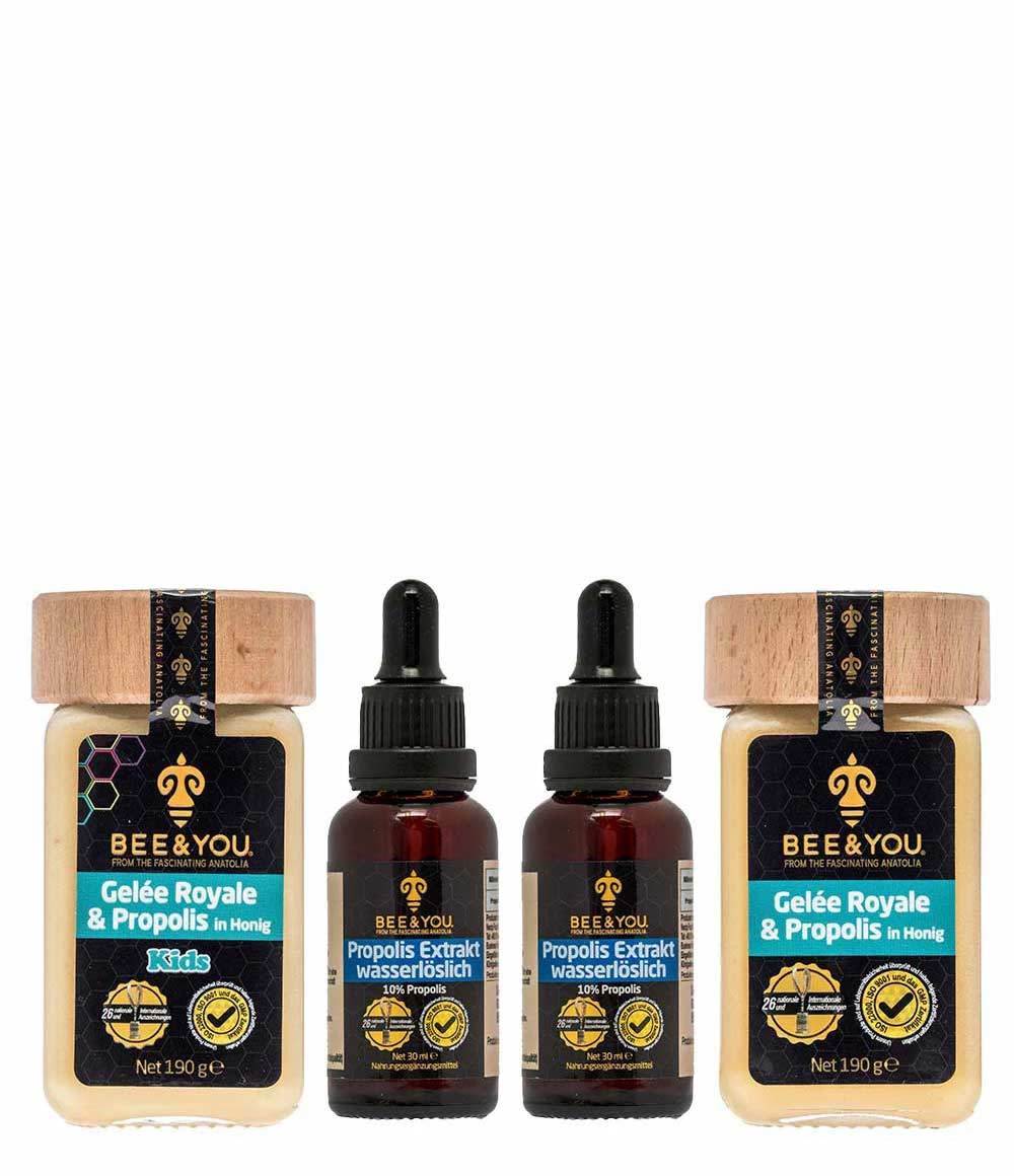 Familienpaket 2 - Propolis Wasserlöslich x 2 & Gelée Royale x 2
